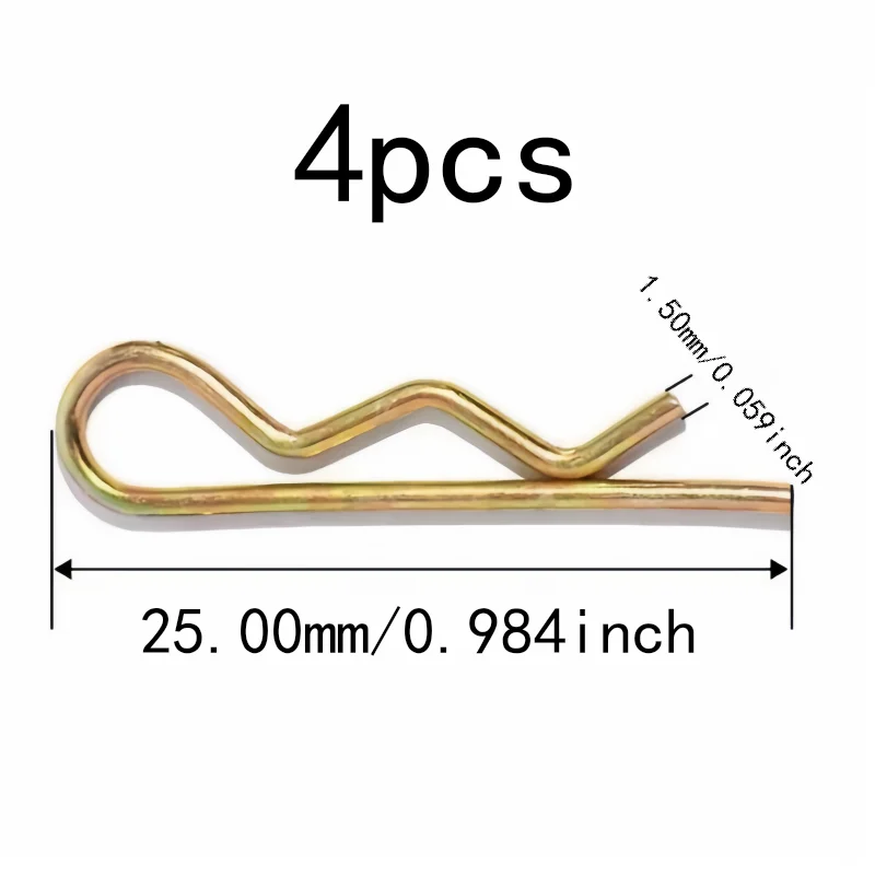 4 pcs 1.5*25mm M1.5 Locking Pin Fasteners for Industrial Maintenance, Secure Locking Hold, Practical, Multipurpose