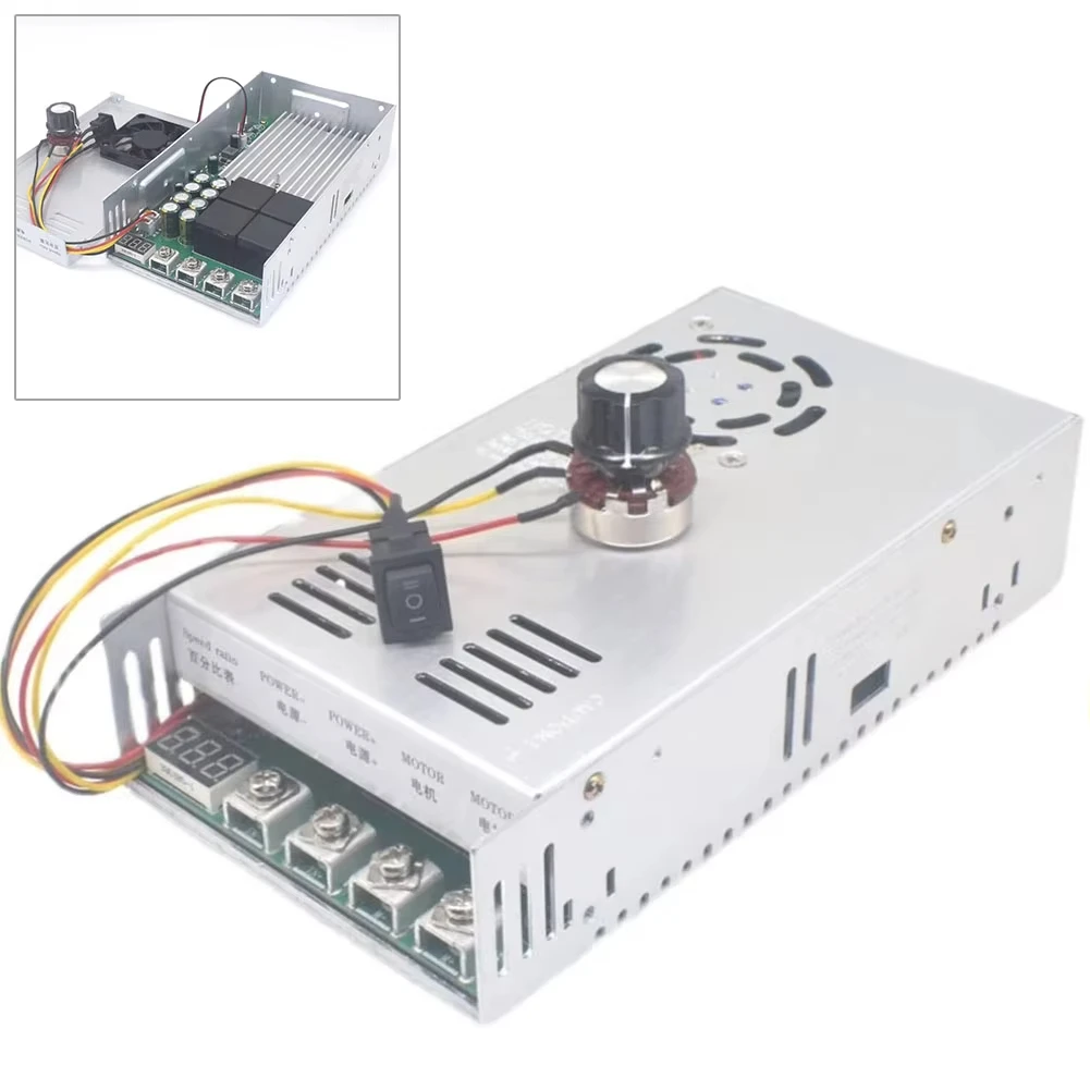 

200A High Power Speed Regulator DC Motor Reducer PWM Controller High Power Industrial Forward and Reverse 12-48V