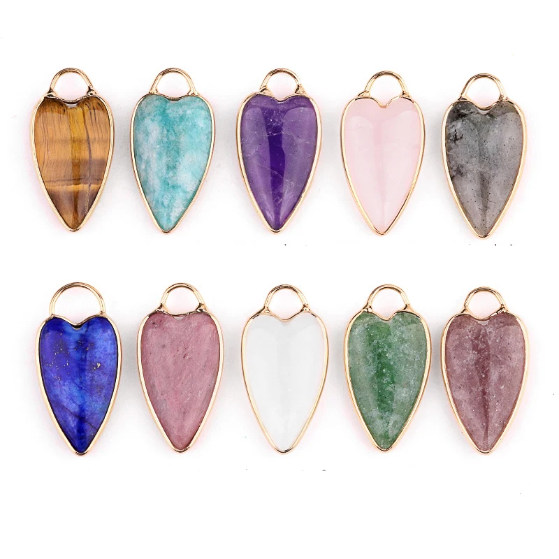 

10pcs/lot Mix DIY Amethyst love lily-covered For Charms Bracelet Pendant