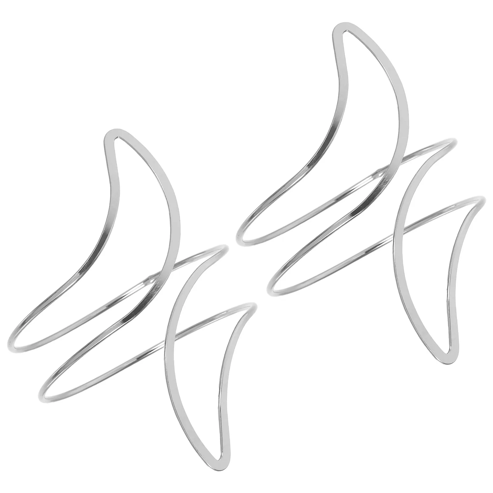 

2Pcs Sleek Metal Moon Curtain Tiebacks Easy to Use Hooks for Stylish Home Decor Tie Backs for Curtains Macrame Curtain Tieback