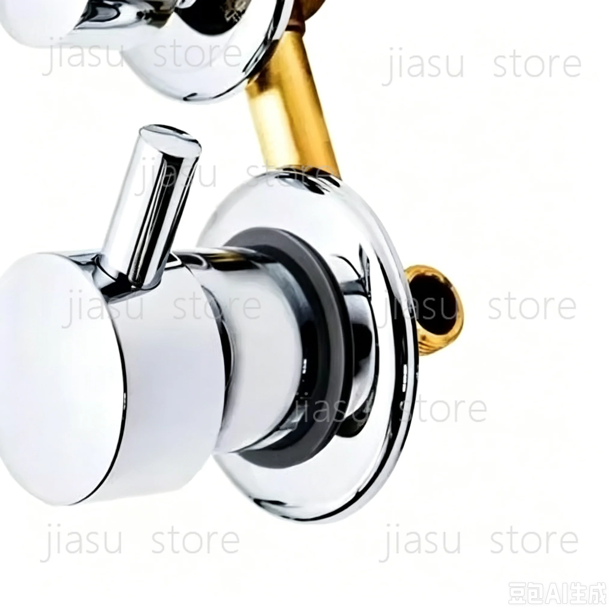 Brass Mixing Valve for Bathroom Shower 2/3/4/5 Ways Water Outlet Screw Thread Center Distance 10cm Faucet Tap for Cabin