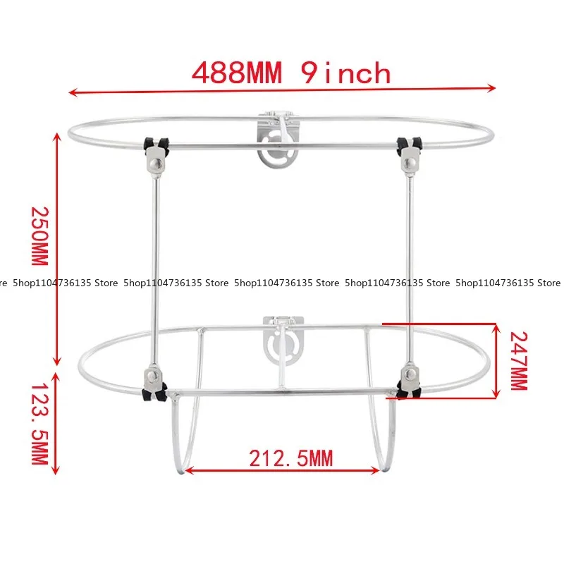 Marine Accessories 9-inch Float Rack, Double Anti-collision Ball Bracket, Anti-collision Ball Buffer  Storage Bracket