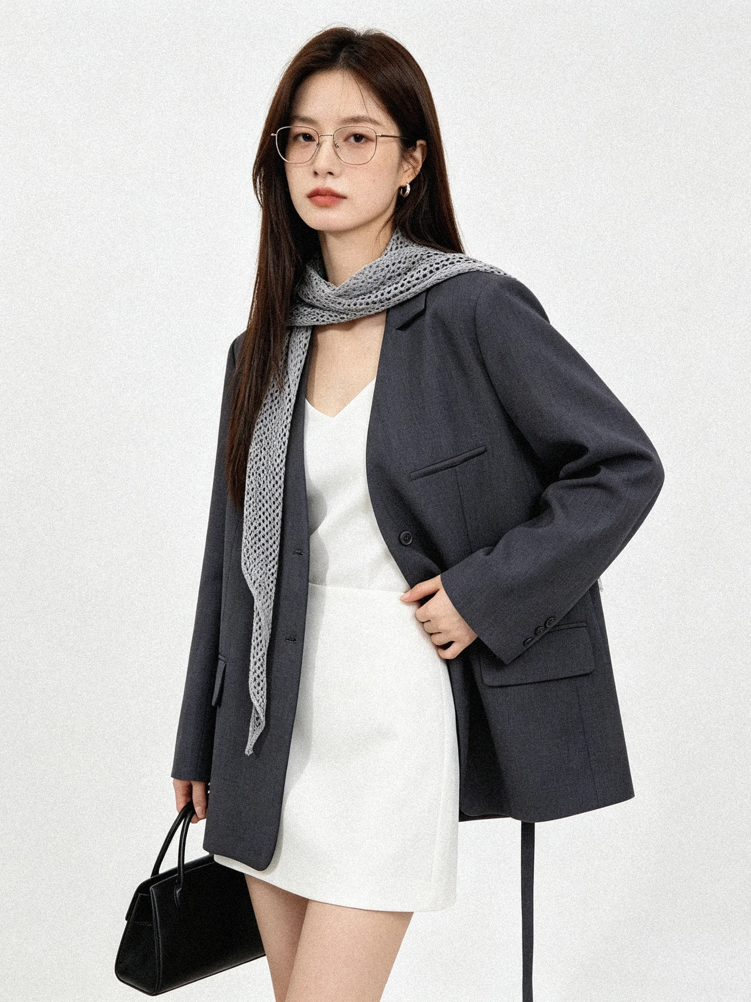 Casual Style Long Sleeve V-Neck Suit Jacket Breathable Comfortable Commute Inspired Early Autumn New Arrival Women's Fashion