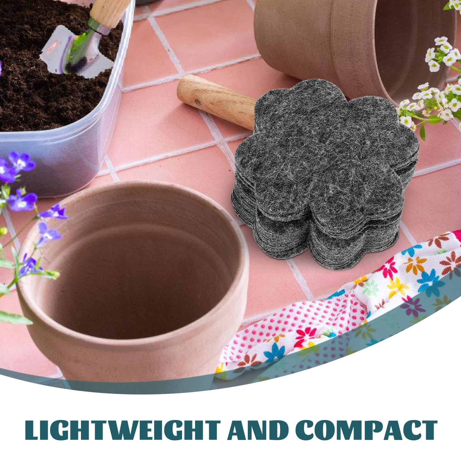 

40Pcs Leakproof Plant Pot Bottom Pads Breathable Felt Flowerpot Drainage Mats Bonsai Pot Coaster Pads Planter Accessories