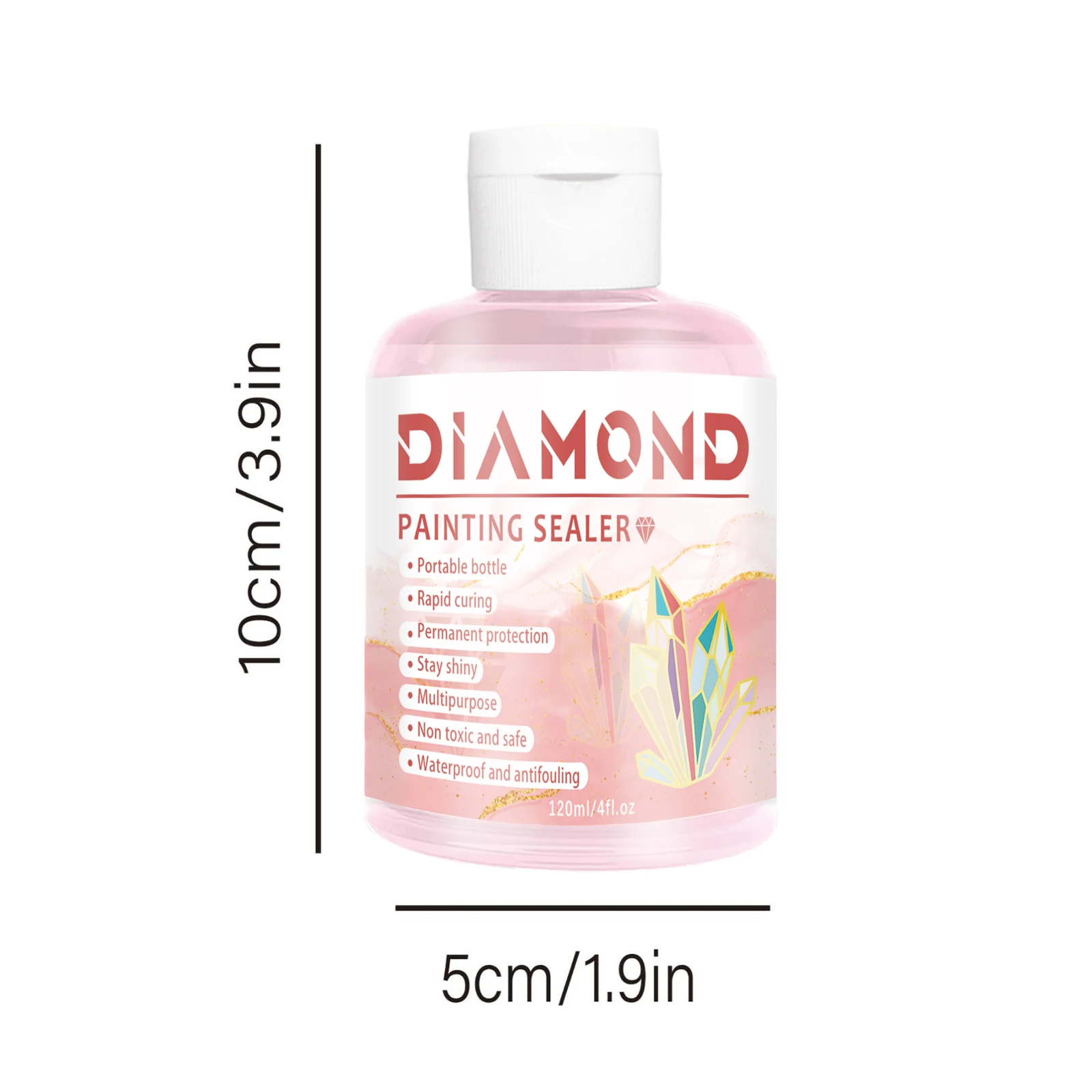 Diamond Painting Sealer, 5D Diamond Painting Glue Permanent Hold & Shine Effect Sealer for Diamond Painting and Puzzle Glue.