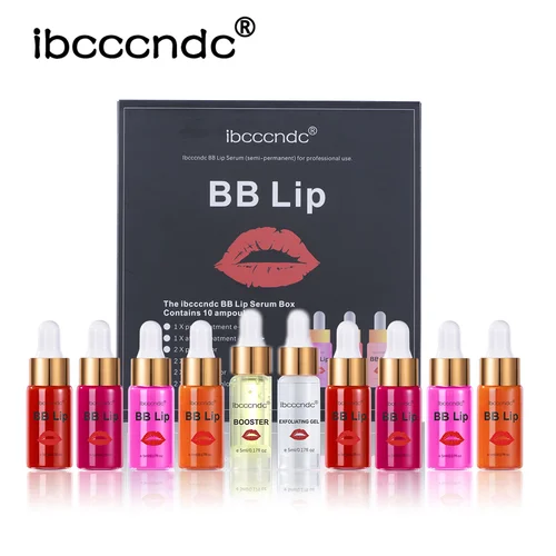 BB labios ampolla suero Starter Set semipermanente BB brillo de labios pigmento teñido hidratante duradero para el cuidado de los labios brillo de Corea