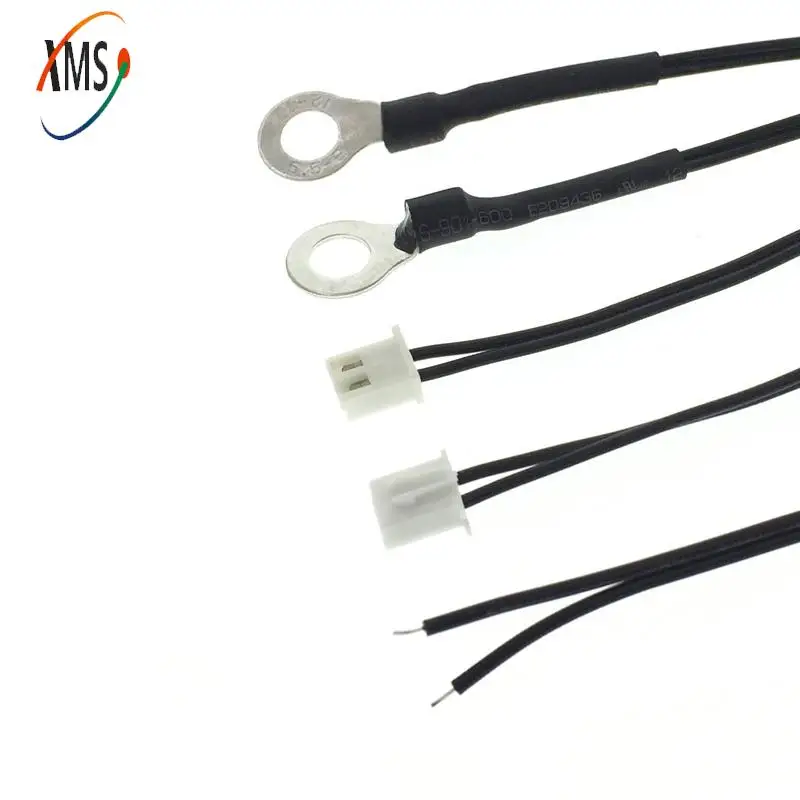 10K B3435 Surface Fixed  Probe Aperture 6MM Cover Heat Shrinkable Tube 15MM NTC Thermistor Temperature Sensor Length 1M XH2.54