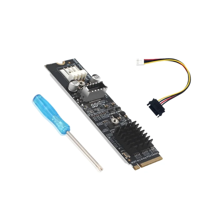 

Exquisite-PH6603 Плата расширения Hub Riser M. 2 MKEY Для Pcie Front USB 3.2 20 ГБ M. 2 NVME TYPE-E Для ПК
