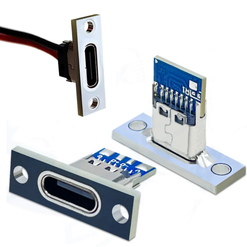 USB Jack Charging Data Port Type-C Waterproof Charging Port Solder Joint Female Connector Jack