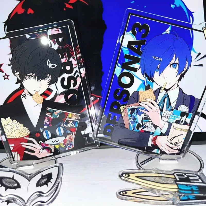

Game P5 Amamiya Ren Yuuki Makoto Cosplay Acrylic Stand Model Plate Ornaments Props Desktop Figurine Accessories Fashion Gifts