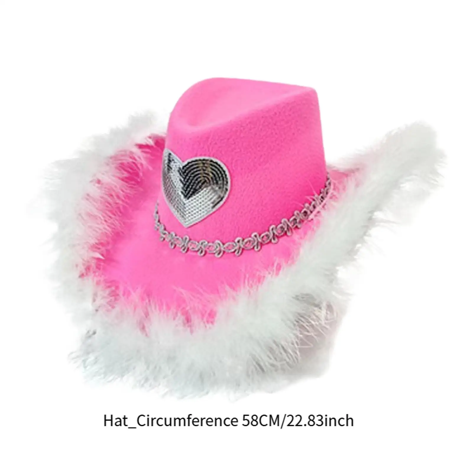 Cappello da cowboy Vesti berretto decorativo Cappello da cowgirl per le vacanze di Halloween di nozze