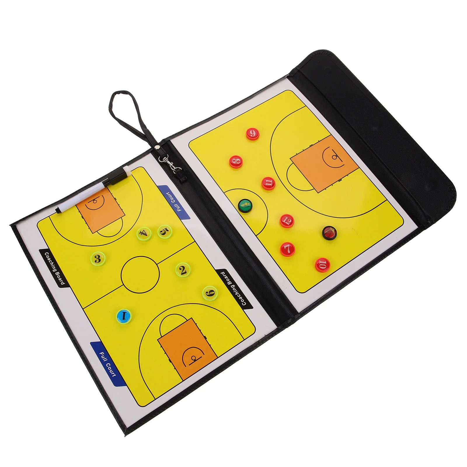 

Multifunctional Tactical Board PVC 3-Fold Coaching Board Training Tactics Sports Coach Board