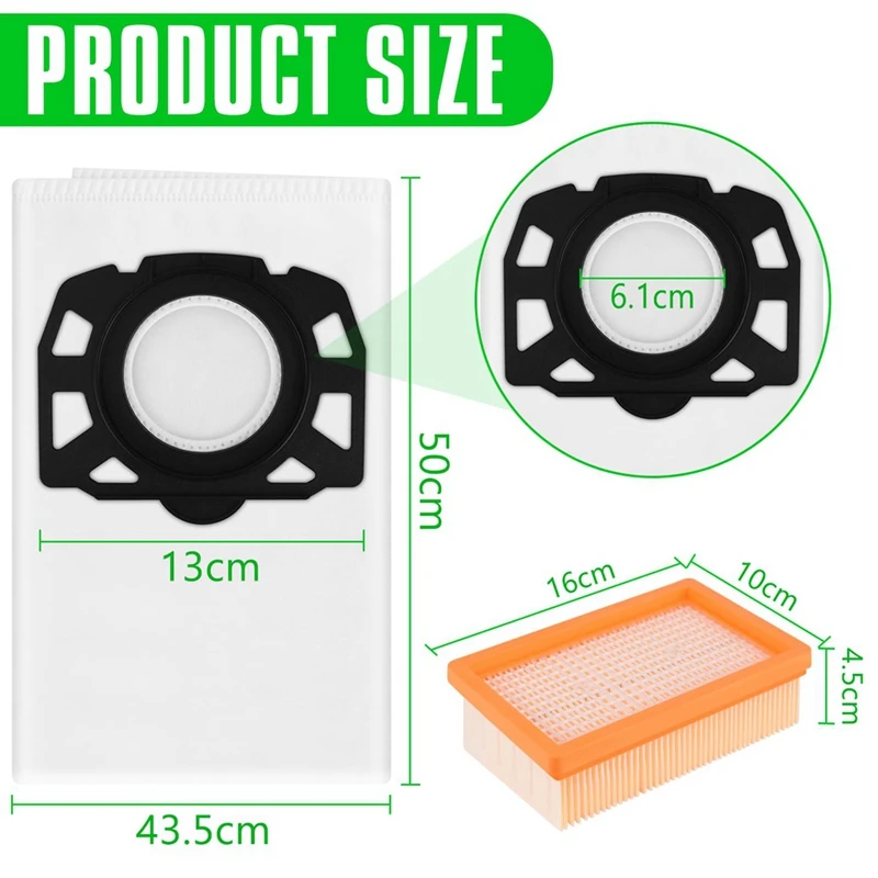 ケルヒャー掃除機用フィルター,交換部品,wd6,wd5,wd4,mv4,mv5,mv6,2.863-005.0