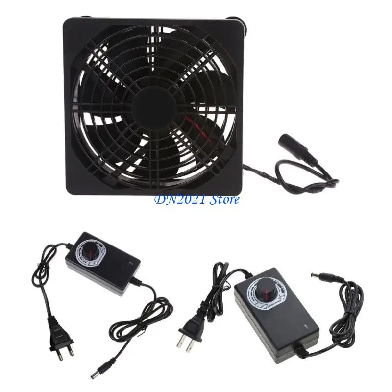 F3KE Air Blower 12CM adjustment Speed 110V 220V 2000R Computer Electronics Fan Blower