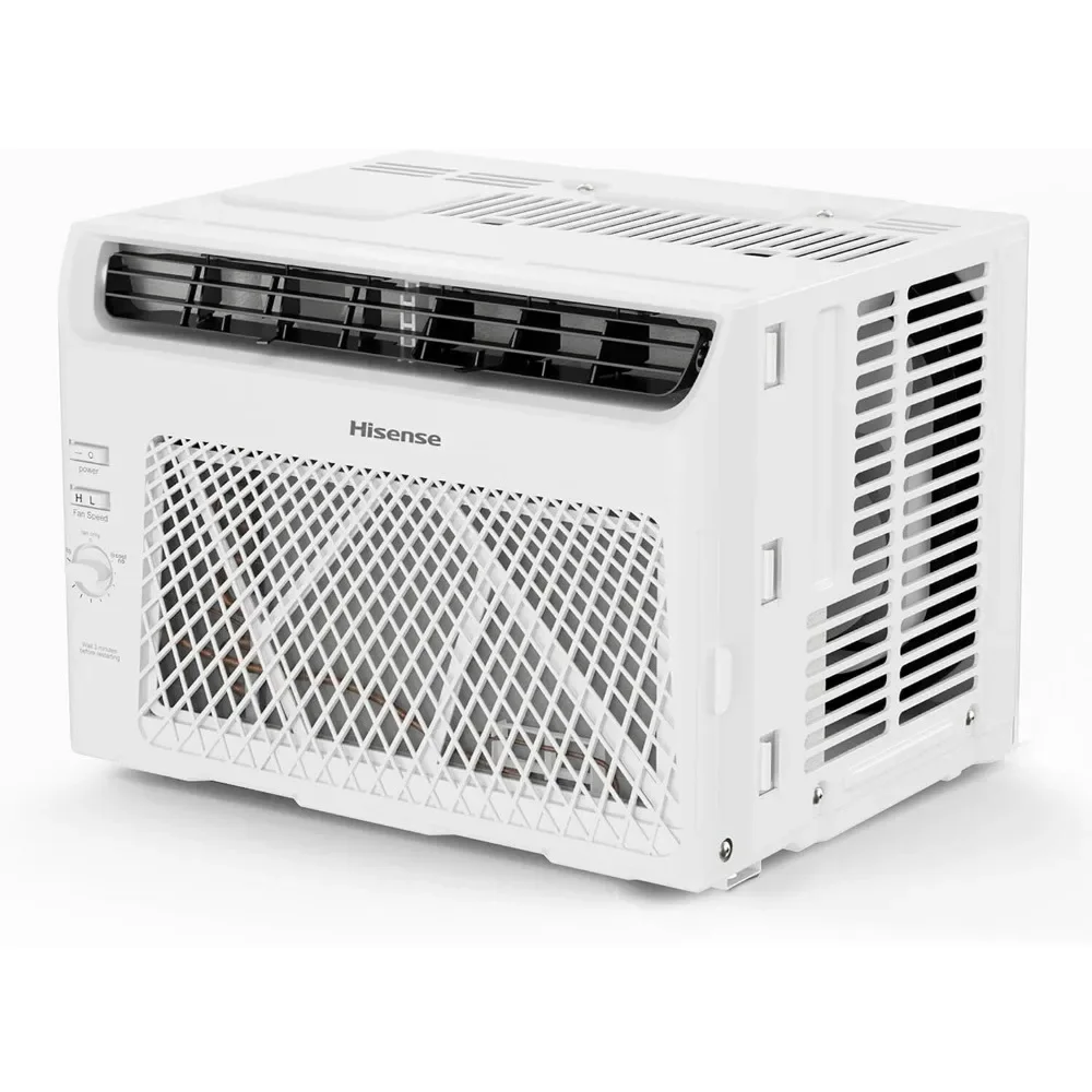 

5000 BTU Air Conditioner with Mechanical Rotary Controls, for Apartment, Dorm, Small Rooms Up To 150 Square Feet in White