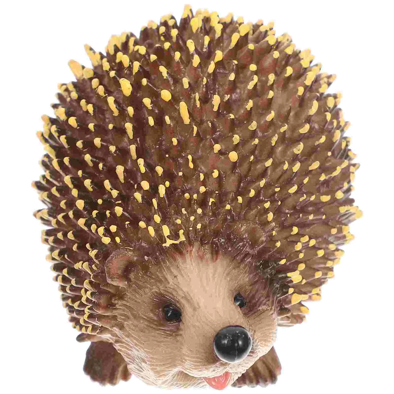 Hedgehog Statue Garden Decor Tiny Ornament Miniature Toys Adorable Figurines Bonsai Sculpture Terrarium