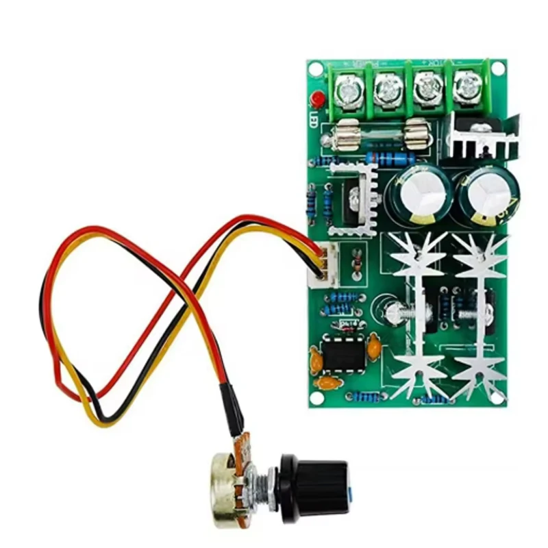 

DC10-60V DC Motor Speed Regulator 12V 24V 36V 48V High Power Drive Module PWM Motor Speed Controller 20A Current Regulator