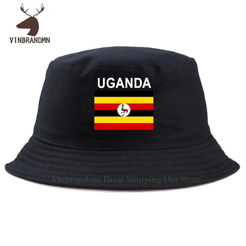 Uganda Ugandan men women bucket hat nation team cool cotton baseball cap gyms country sporting flags UGA summer fishing sun hats