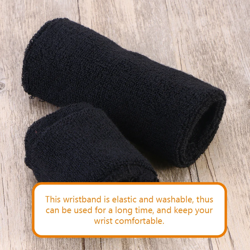 

2pcs Sports Wristbands Sweat Absorbing Elastic Wrist Support Brace For Gym Workout Running Exercise Wrist Protector Stretchy