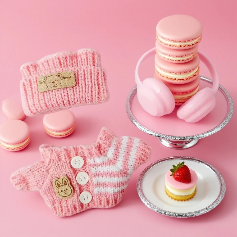 

Одежда для куклы Labubu, милый комплект свитеров, одежда 17 см, обувь для куклы, аксессуары «сделай сам», тренировочные сидячие вечерние игры, игрушки, подарки