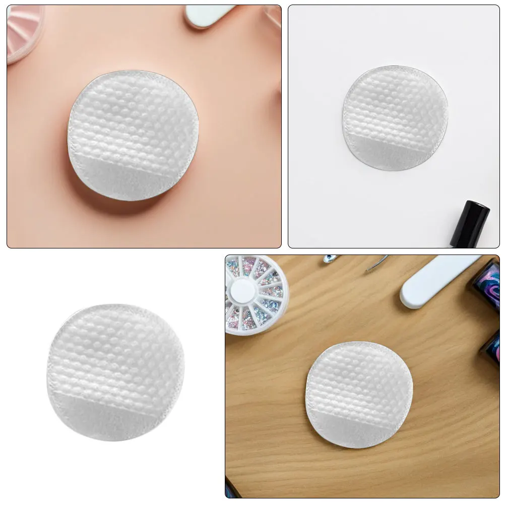 Tampons démaquillants double face, 120 pièces, Texture perlée, poche ronde, tampons nettoyants pour le visage, doux, non pelucheux, lingettes démaquillantes pour les yeux