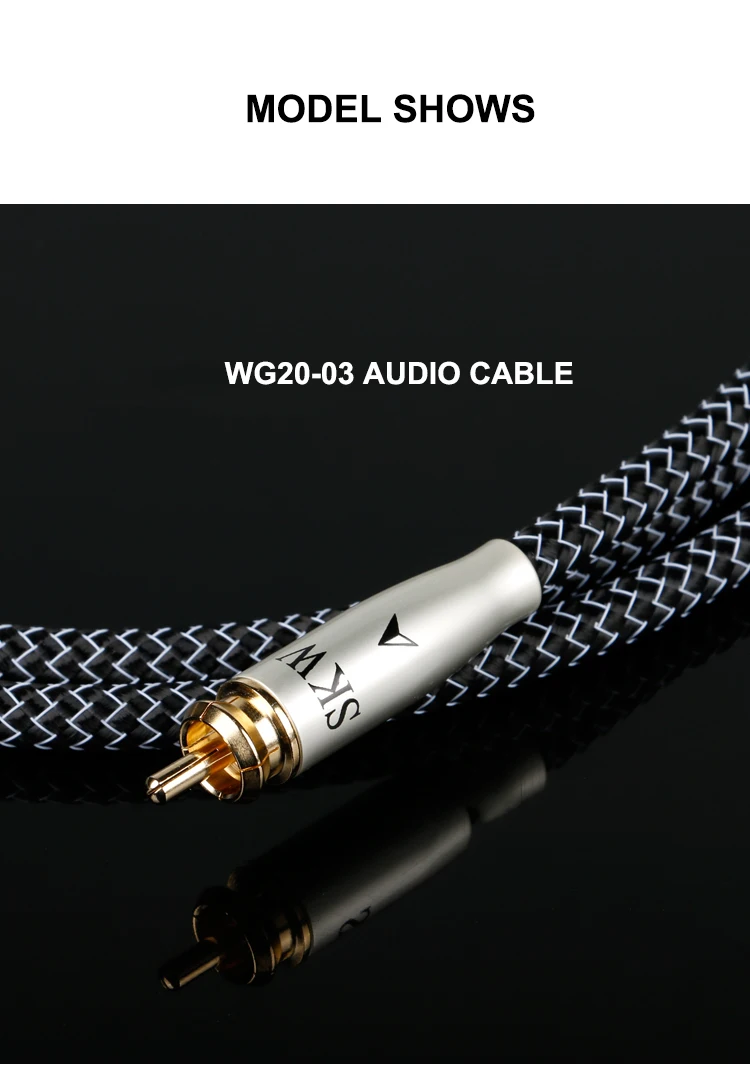 Digital Coaxial SPDIF Audio Cable Male To Male Silver Plating On OCC Conductor For TV CD Amplifier Hifi Subwoofer