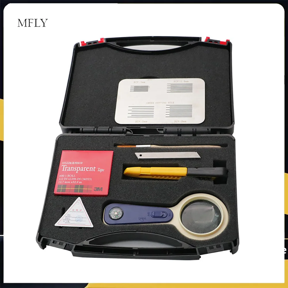 

4 in1 cross-hatch plate Hundred grid Adhesion tester Cross Cutting Rule