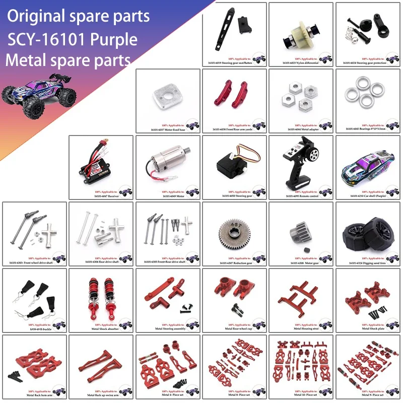 Neumáticos Rueda Camión Monstruo Hexagonal Para SCY 16101 16102 16103 1:16, Piezas Actualización De Coche Todoterreno RC,