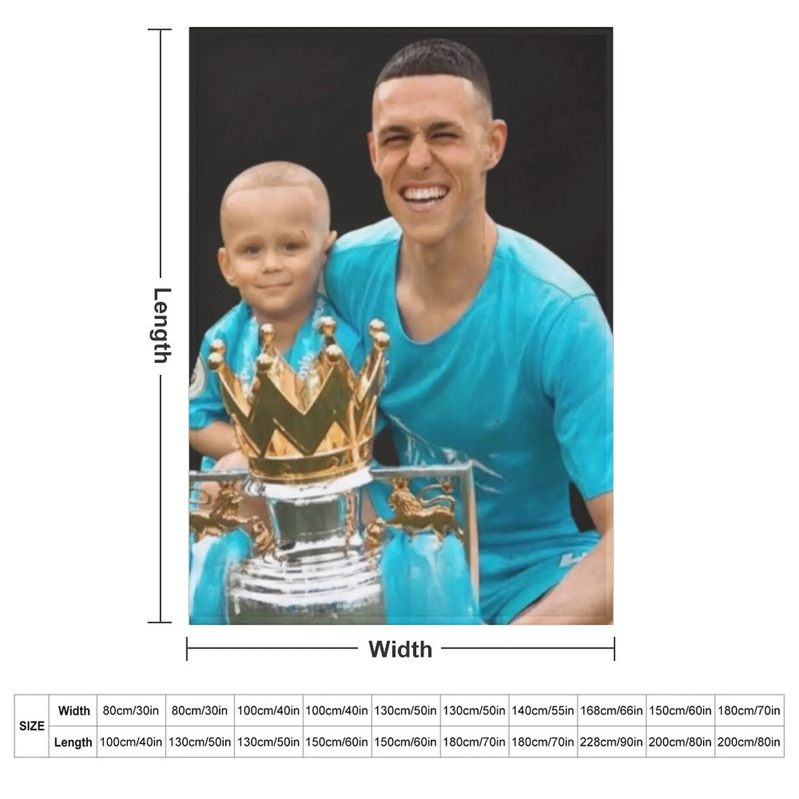 phil foden art - phil foden manchester city football club Throw Blanket halloween Soft Plush Plaid Blankets