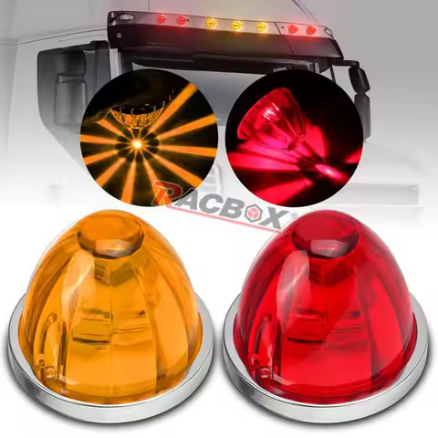 12V 24V Big Watermelon Led Marker Light Turn Signal Lamp Indicators Warning Light For Truck Trailers Caravan Bus Van Lorry