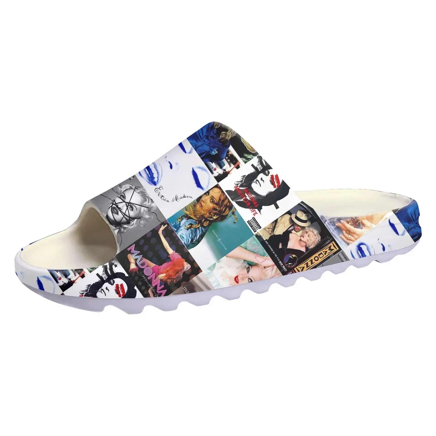 Madonna Rock Singer Disco Music Soft Sole Sllipers Home Clogs Water Shoes Mens Womens Teenager Beach Customize on Shit Sandals