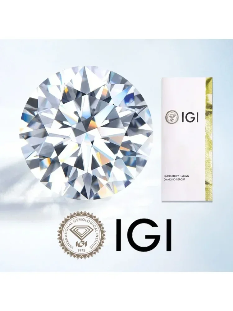 

IGI Certificate Lab grown Diamonds CVD HPHT 0.3~1.5CT Loose Diamond Stone Wholesale beads for jewelry making