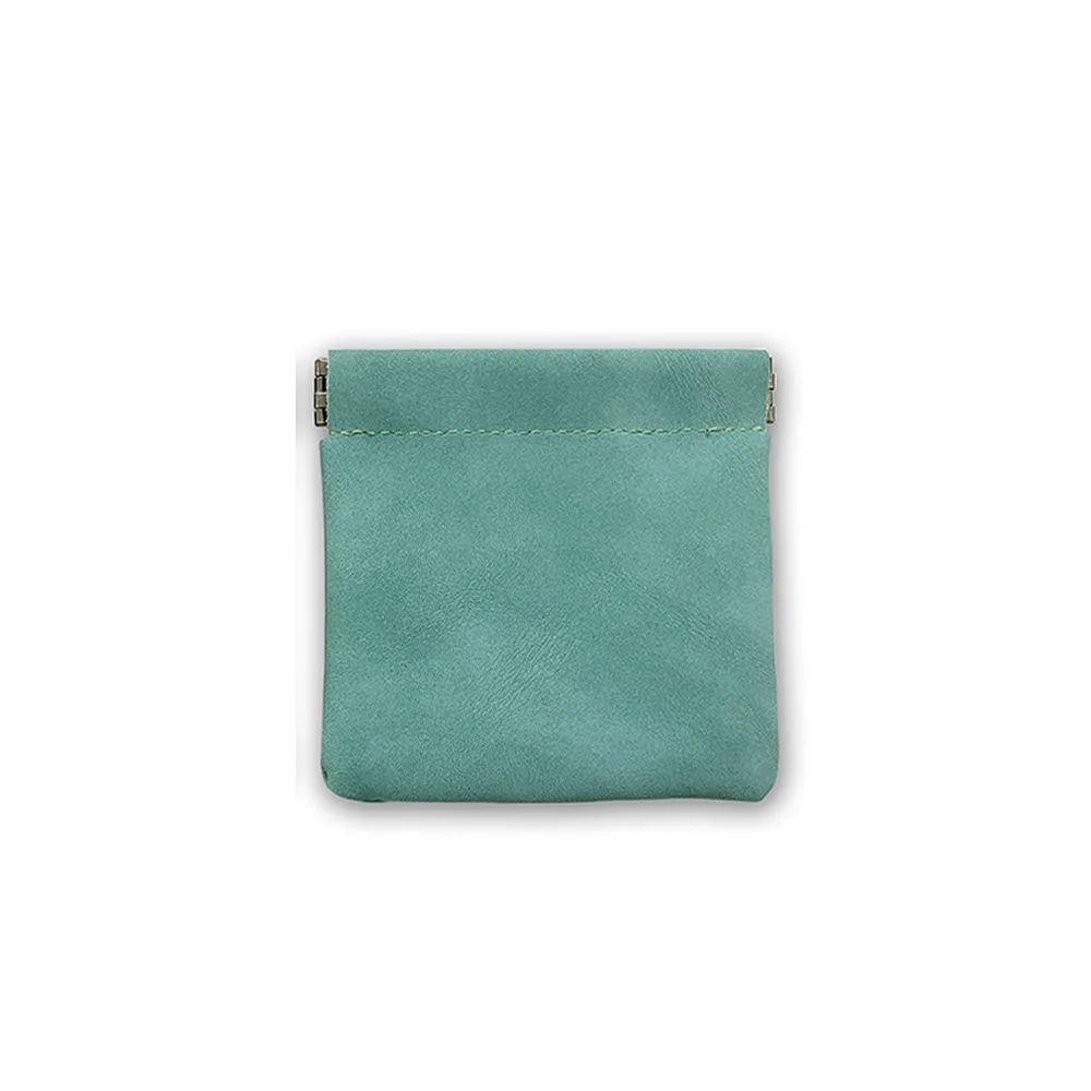 Automatic Spring Open Small Storage Pouch Self-Closing Suede Cable Organizer Self Sealing Pouch