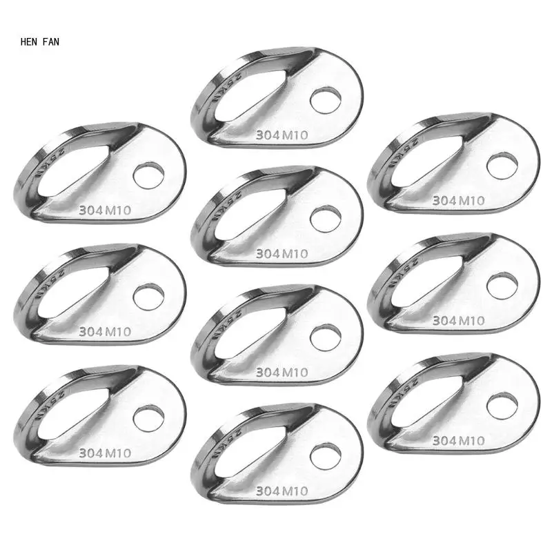 

10Pcs Heavy Duty Climbing Anchors Bolts Hanger Stainless Steels Hanger Plate Climbing Anchors Point Bolts Hangers Enduring M89D