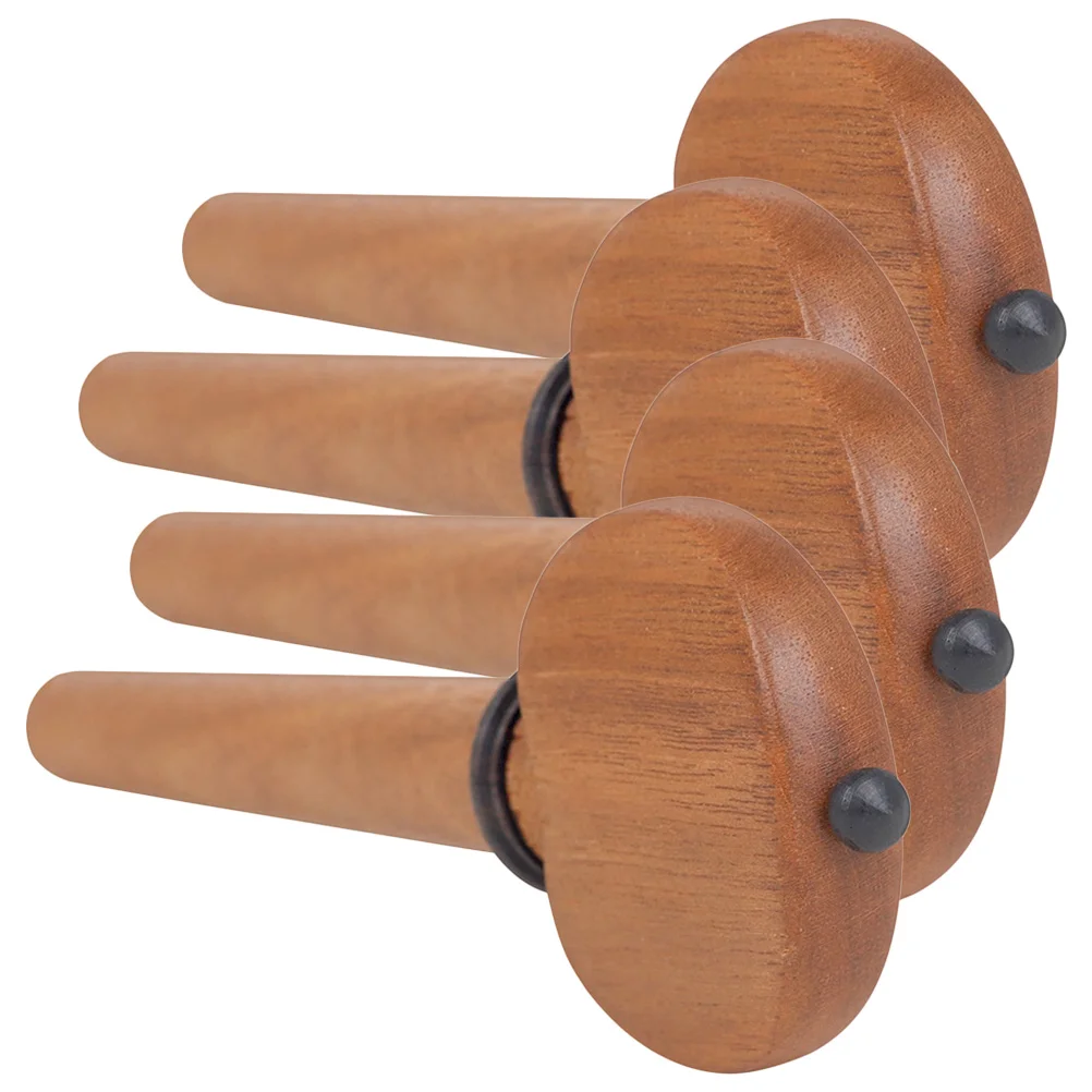 

4pcs Wooden Cello Tuning Pegs Replacement Smooth Durable Fittings Peg Accessories For String Instruments Violin Parts Practical