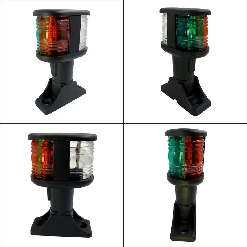 12V LED Marine Navigation Light Tri-Color All Round White Masthead Anchor IP65 Stainless Steel for Boat Sailboat Yacht Under 20m