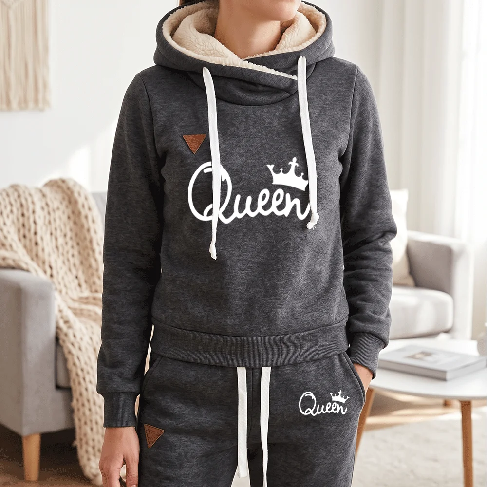 Winter Women Tracksuit 2 Piece Set 