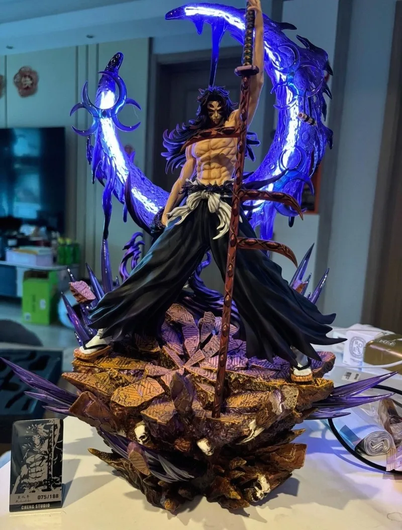47cm Big Statue Demon Slayer Gk Kokushibo Tsugikuni Yoriichi Twelve Kizuki Pvc Anime Figure Model Collection Ornament Toys Gifts view 6