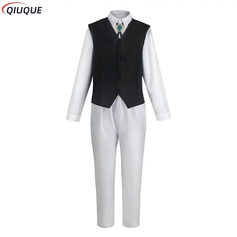 Armed Detective Agency Osamu Dazai Cosplay Costume Wig Men Women Anime Suit Out… - Image 4