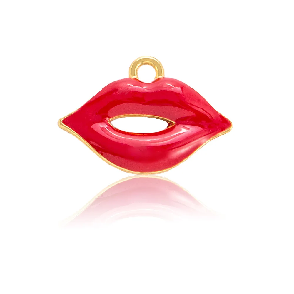 Accessori per labbra rosse più venduti, orecchini fai da te, collane, ciondoli, stili di design di nicchia