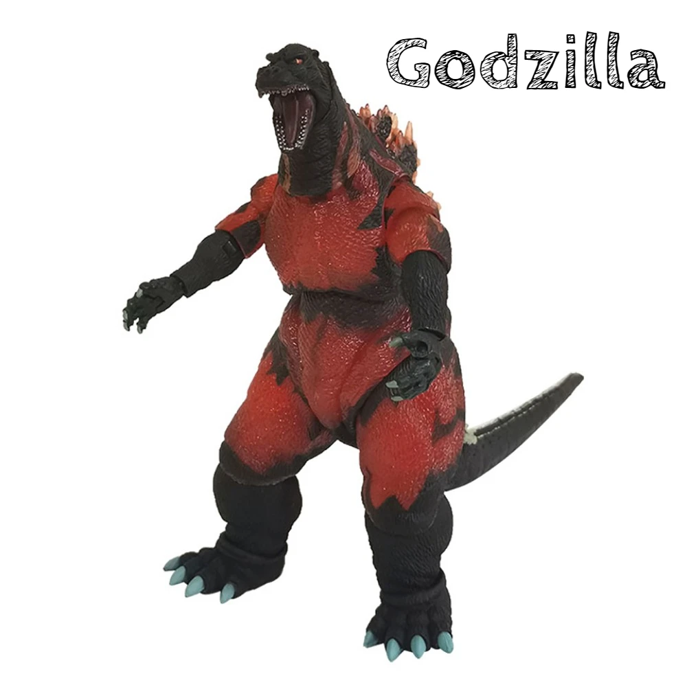 Popular Movie Godzilla Vs. King Kong Exquisite Red Lotus Godzilla Toy Monster King Handmade Model Box High Quality Movable Joint