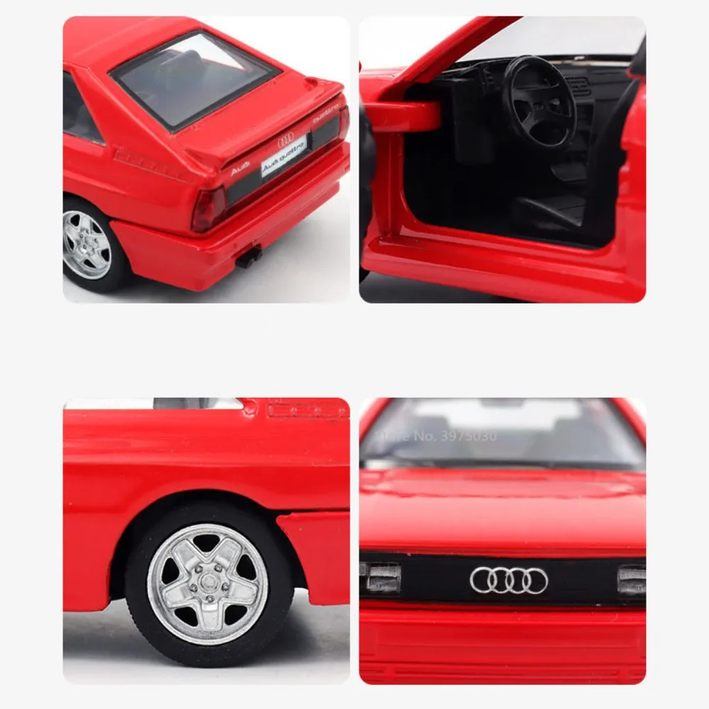 1:36 audi quattro 1980 Legierung Oldtimer Spielzeug Modell hohe Simulation Metall Druckguss Fahrzeug zurückziehen Sammlung Junge Geburtstags geschenk