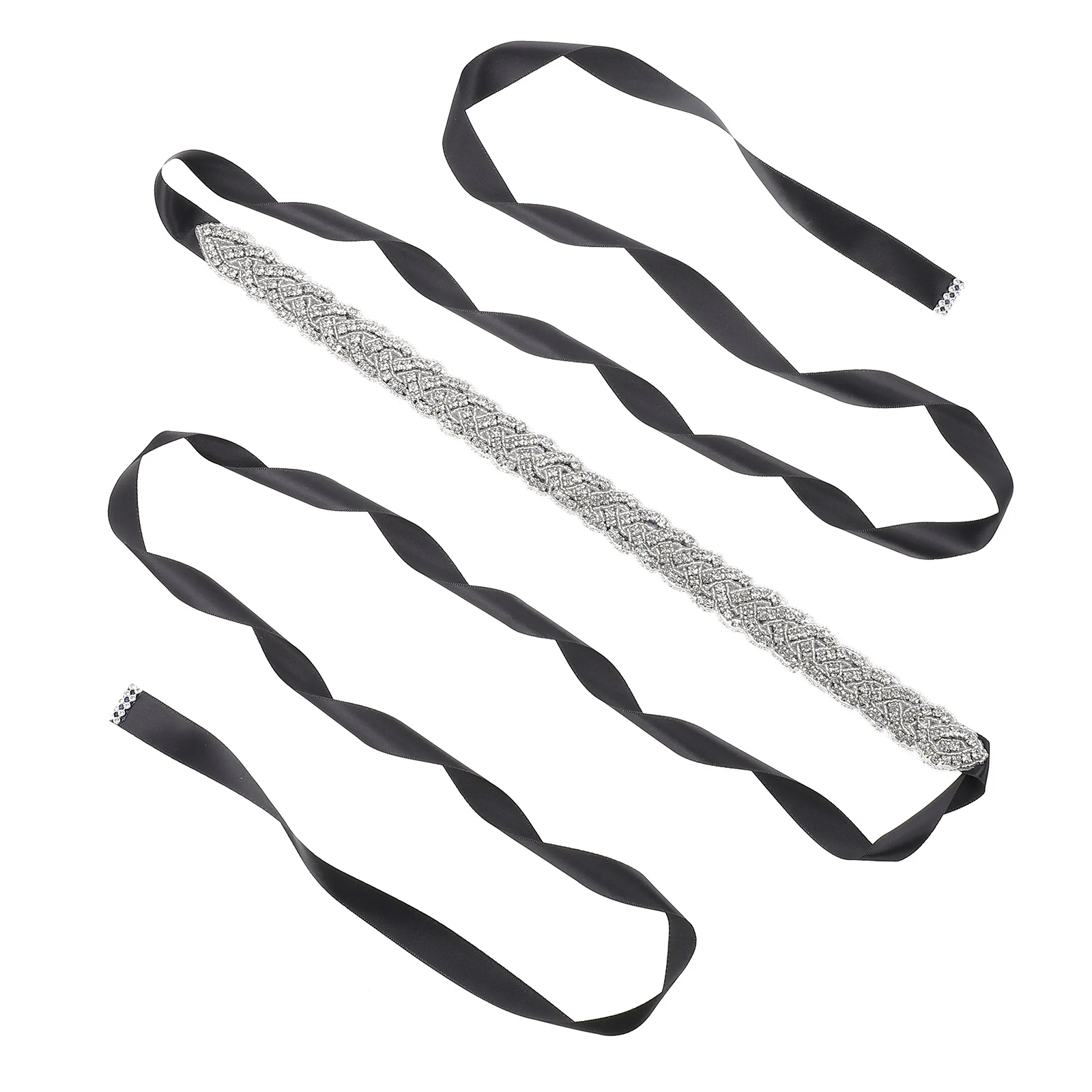 Chic Rhinestone Wedding Belt Bridal Sash for Gown and Party Accessories Wedding Belt Rhinestone Waistband Bridal Ribbon Headband