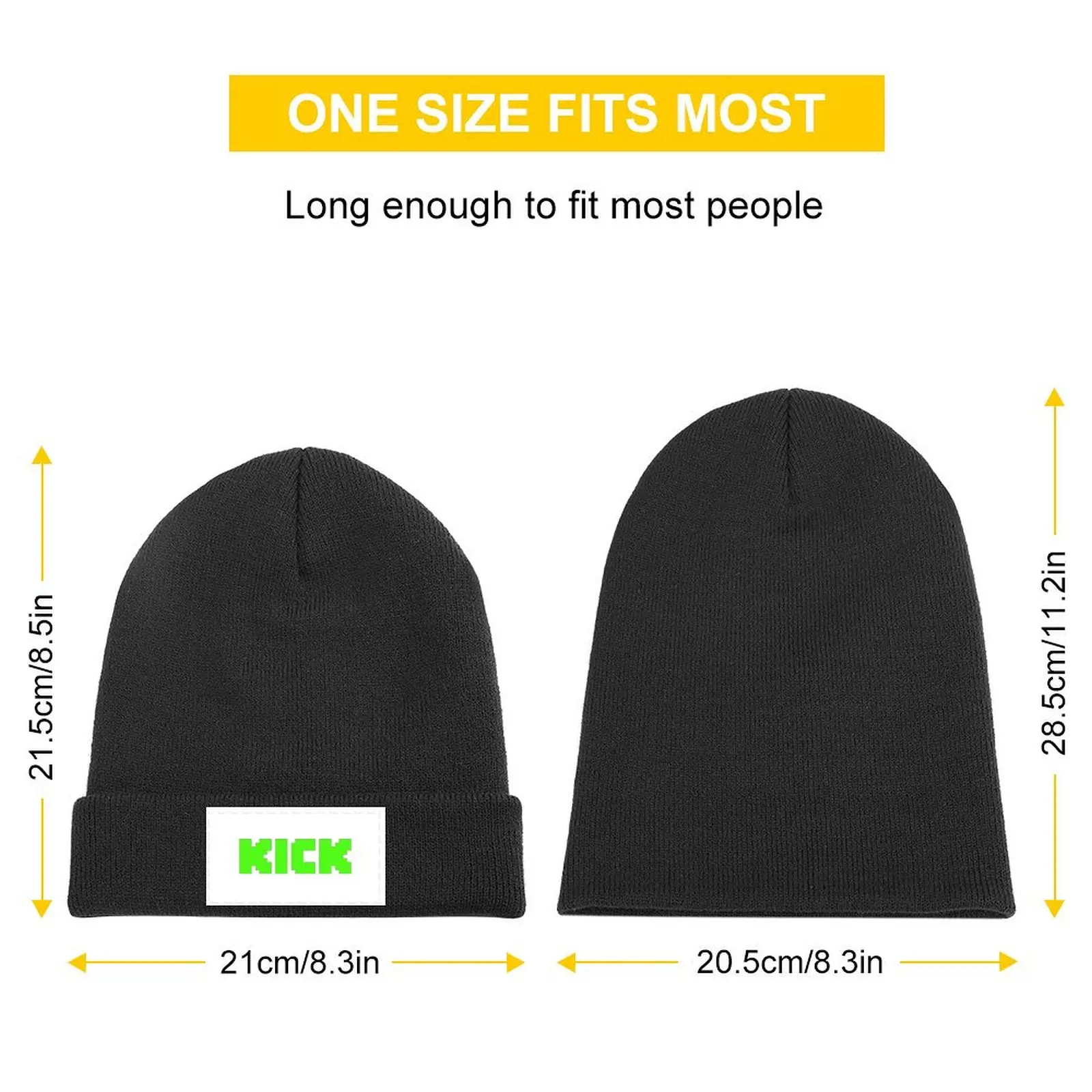 Kick Streaming Logo Knitted Cap Ball Cap Snap Back Hat Dropshipping funny hat Hats Woman Men's