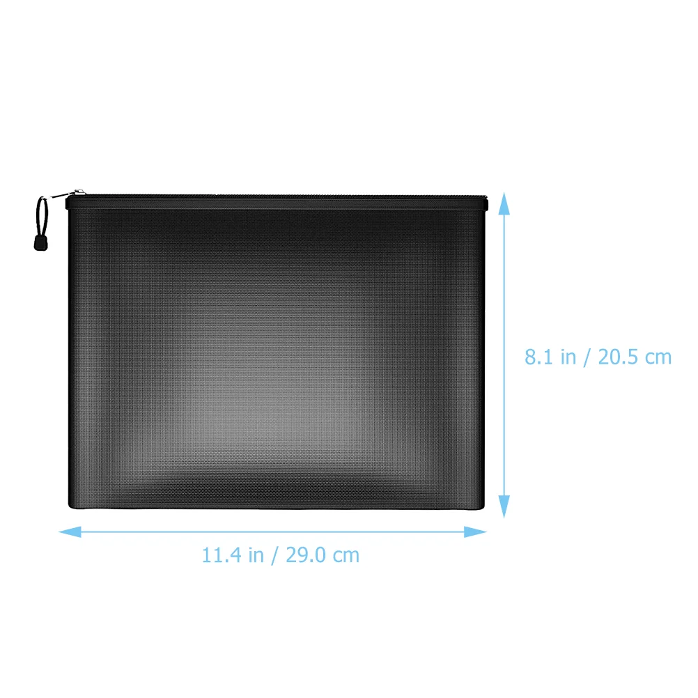 Document Fireproof File Bag A4 Frame Waterproof Pouch Storage Receipt Cloth Important Holder