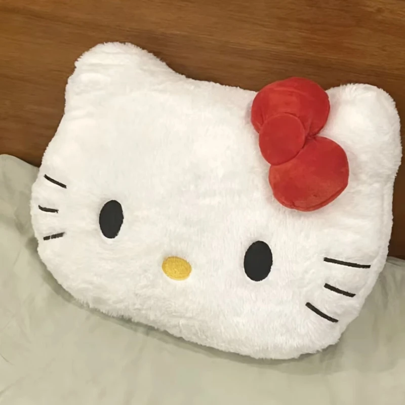 

Sanrio Hello Kitty Stuffed Bolster Kawaii Kitty Cat Big Head Sofa Bedside Cushion Supple Stuffed Doll Nap Pillow Christmas Gifts