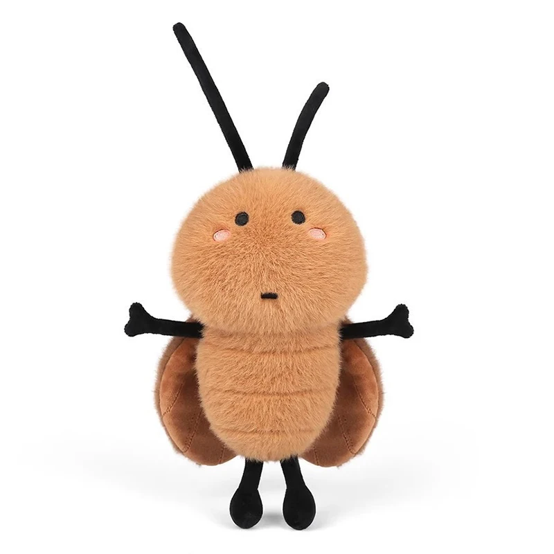 الإبداعية صرصور أفخم دمية لطيف مضحك ألعاب من القطيفة محاكاة صرصور الطفل هدية عيد ميلاد على ظهره قلادة ديكور المنزل