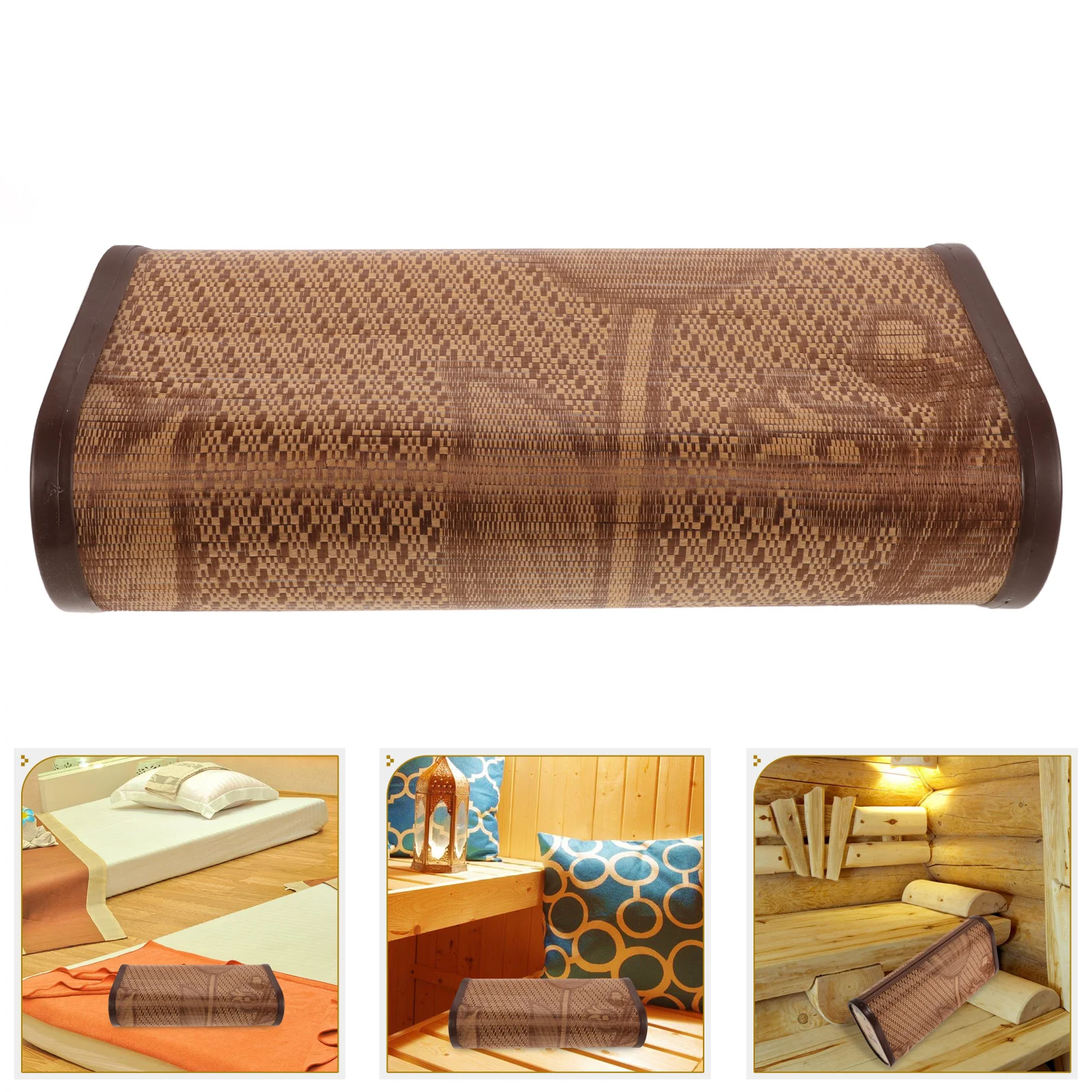 Sauna Backrest Steam Room Pillow Neck Sweat Cushion Waist Brown Cervical Elder Bed Pillows