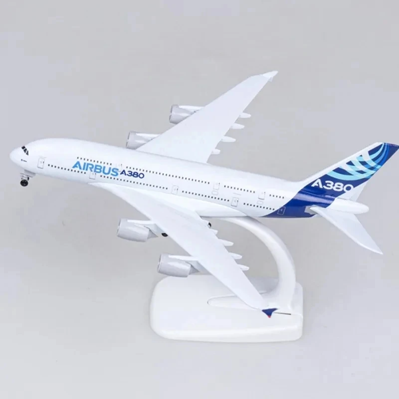 18CM Diecast Metal Alloy Airplane Model Toy For A380 Prototype Airlines Aircraft Plane with Landing Gears Toy For Collections