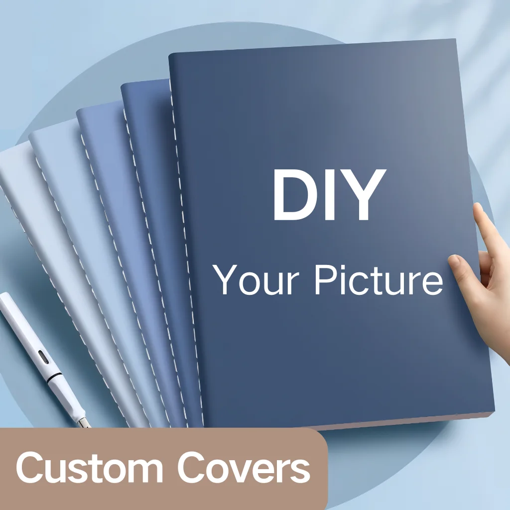 

DIY A5 Notebook Custom Sewing Book Content Customization You can print your own logo Personal company gift Minimum order of one